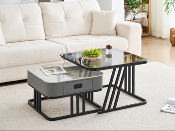 Sleek Modern Nesting Coffee Table