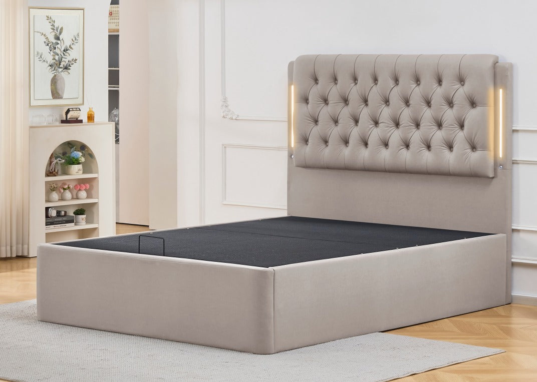 Luxury LED Storage Bed